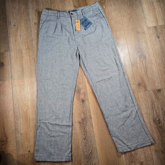 GODBODY Collection Men's 34x33 Pleated Wool Blend Dress Pants Classic Fit 36x31 - Picture 1 of 12